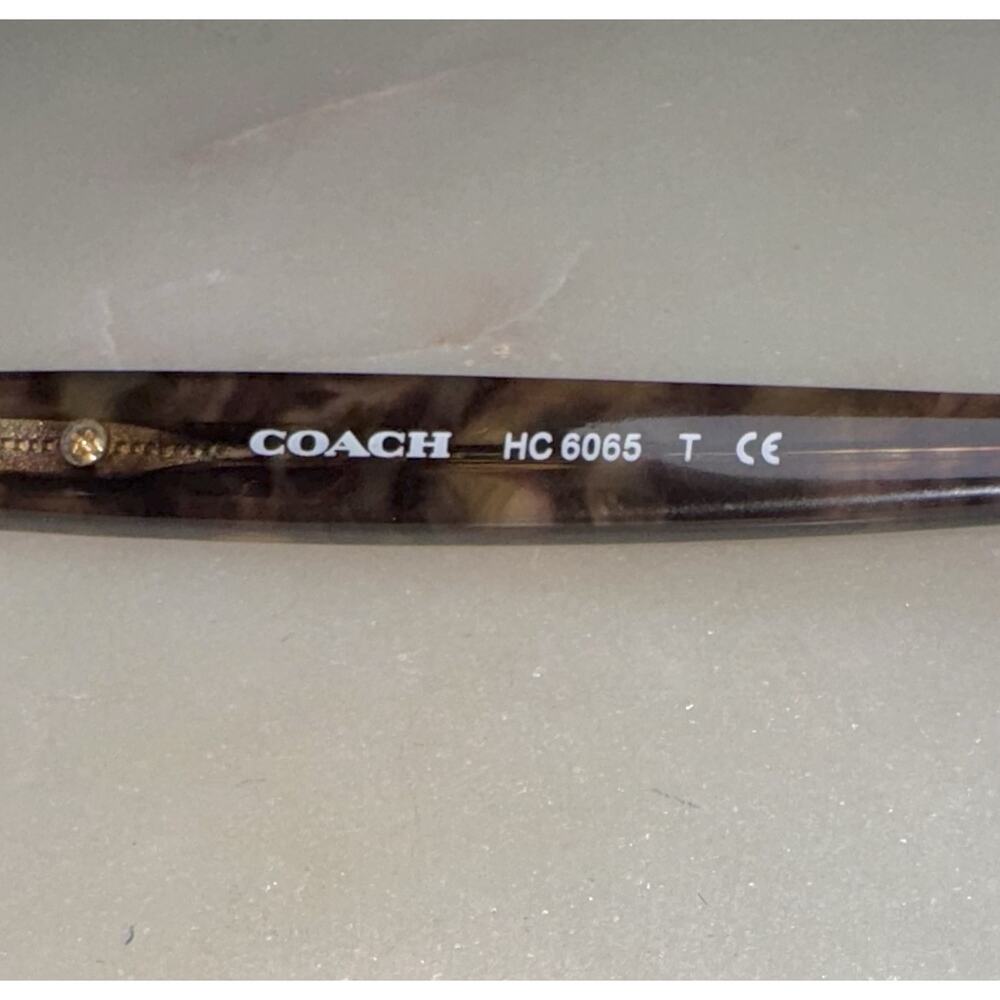 Coach Eyeglasses HC 6065 5287 Confetti Light Brown 51-17-135 Prescrip Case - Picture 6 of 8